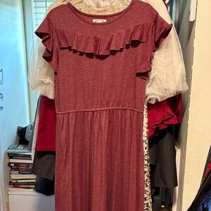Joyfolie Mia Joy Maroon Dress 14